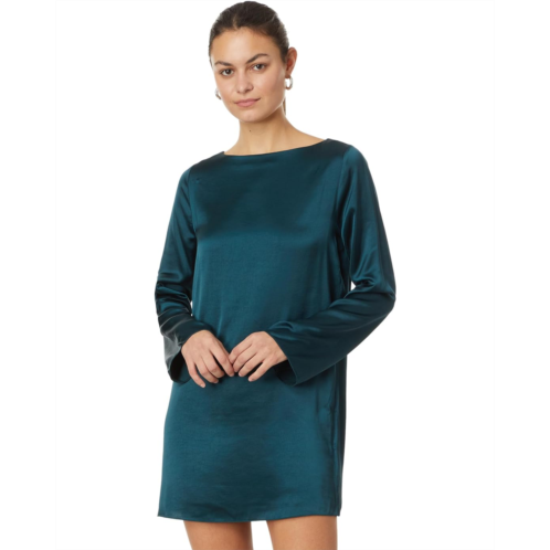 Womens Madewell Satin Shift Mini Dress