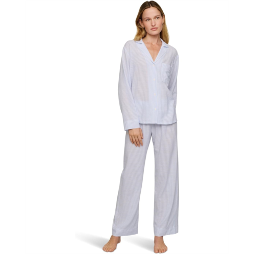 Womens Eberjey Nautico Long Pj Set