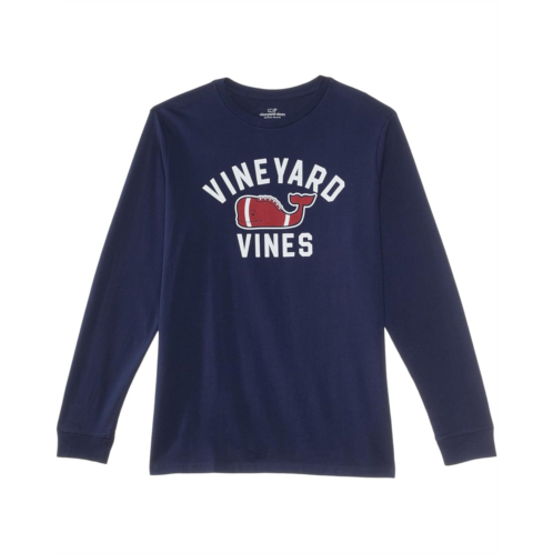 Vineyard Vines Kids Textured Football Long Sleeve Tee (Toddler/Little Kid/Big Kid)