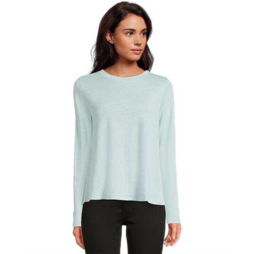 Womens Eileen Fisher Crew Neck Long Sleeve Tee