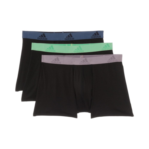 Mens adidas Stretch Cotton Trunk 3-Pack
