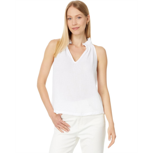 Womens Michael Stars Viola Split-Neck Tank