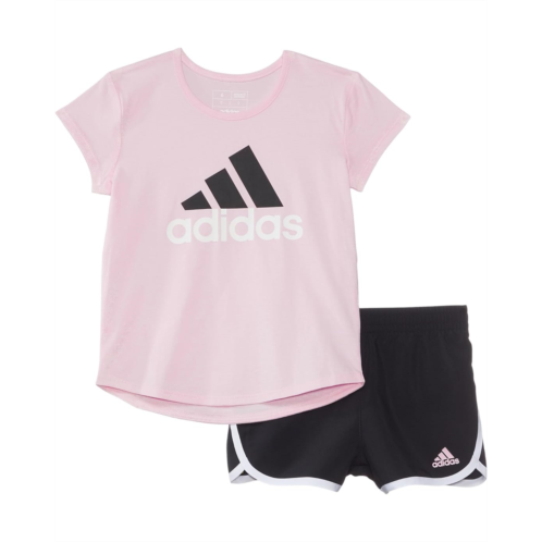 adidas Kids C SS ESS Tee & Woven Short Set(Toddler/Little Kid)