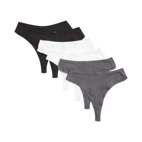 PACT Everyday High Rise Thong 6-Pack