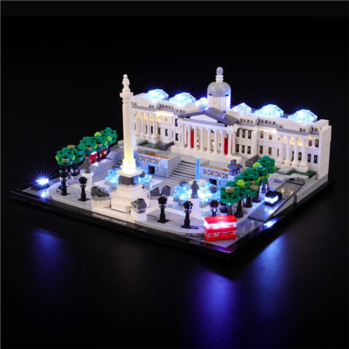 BRIKSMAX Led Lighting Kit for Architecture Square - Compatible with Lego 21045 Building Blocks Model- Not Include The Lego Set