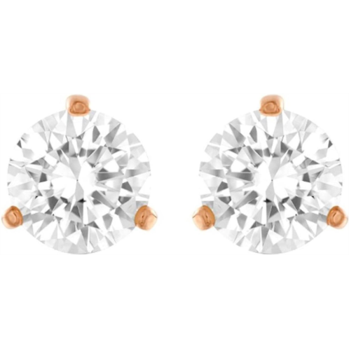 Swarovski Crystal Rose Gold-Plated Solitaire Earrings