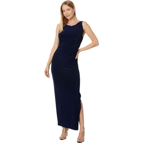 Norma Kamali Sleeveless Shirred Waist Gown