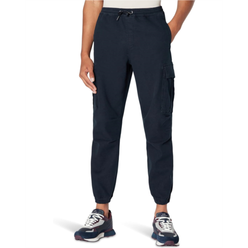 Mens Armani Exchange Structured Cotton Trousers