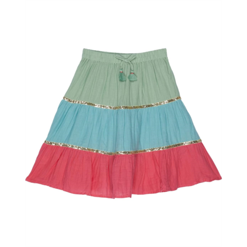 PEEK Color-Blocked Swiss Dot Skirt (Toddler/Little Kids/Big Kids)