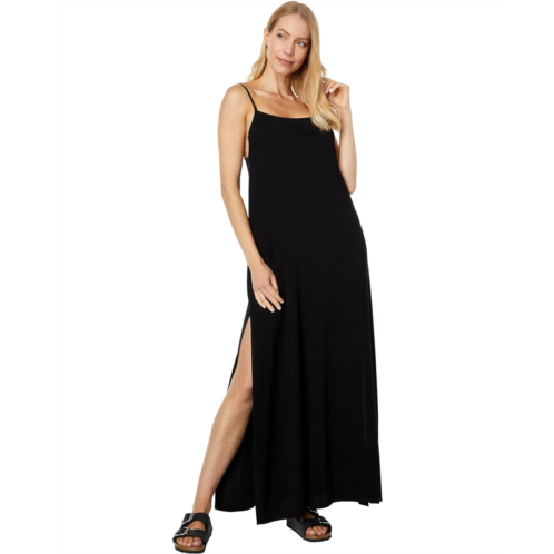 Chaser Heirloom Wovens Low Back Strappy Side Slit Maxi Dress
