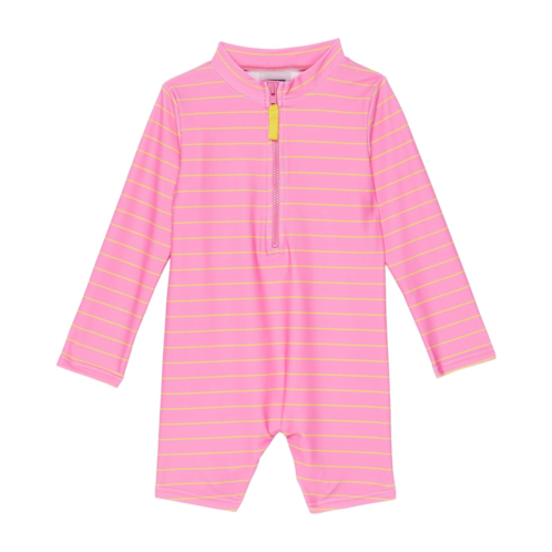 Toobydoo Pretty in Pink Rashguard Sun Suit Upf50+ (Infant/Toddler)