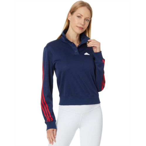 Adidas Iconic Wrapping 3-Stripes Snap Track Jacket