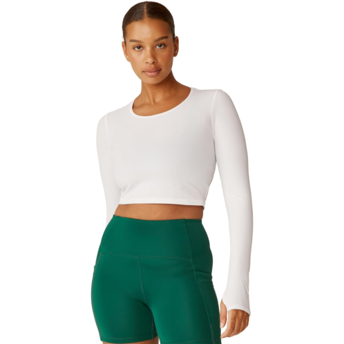 Beyond Yoga Performance Knit Resilient Cropped Pullover