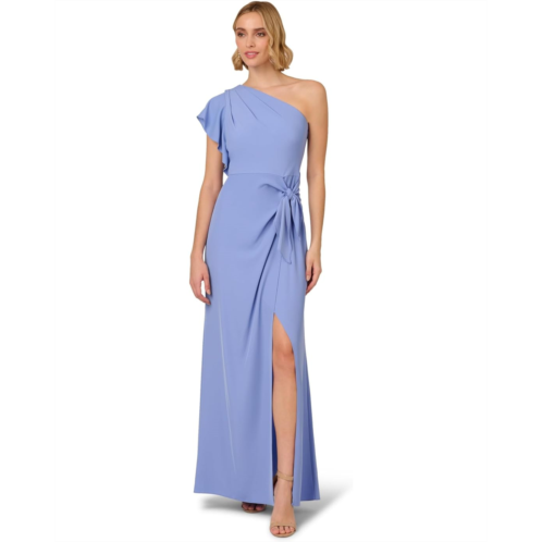 Womens Adrianna Papell One-Shoulder Gown
