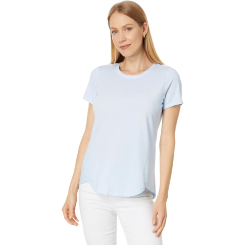 Womens NICZOE Short Sleeve Shirt Tail Crew Tee