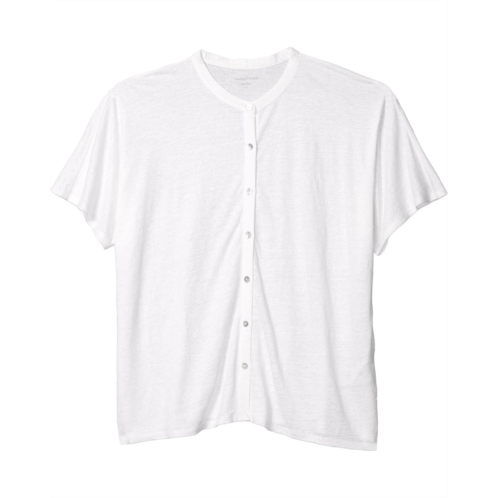 Womens Eileen Fisher Mandarin Collar Shirt