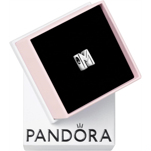 Pandora Letter Alphabet Charm - Compatible Moments Bracelets - Jewelry for Women - Gift for Women in Your Life - Made with Sterling Silver, With Gift Box