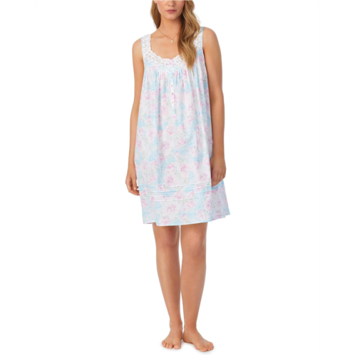 Womens Eileen West Cotton Lawn Sleeveless Chemise