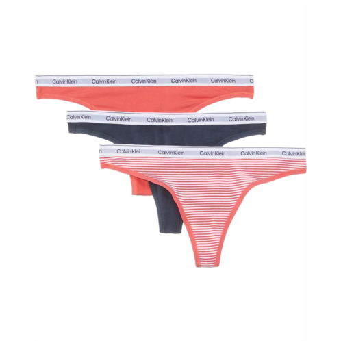 Calvin Klein Underwear Modern Logo Thong 3-Pack