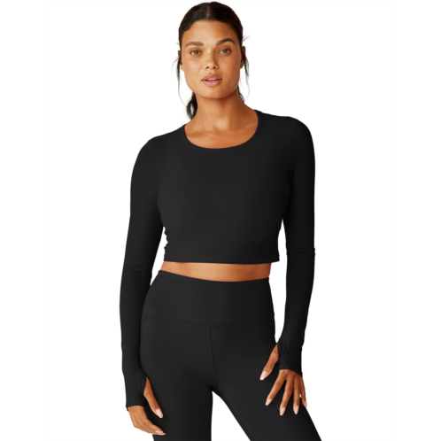 Beyond Yoga Performance Knit Resilient Cropped Pullover