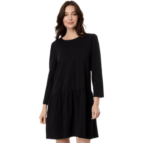 Lilla P Wide Sleeve Peplum Dress