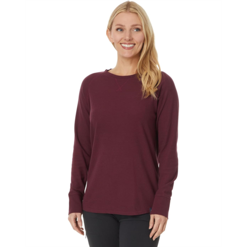 L.L.Bean Unshrinkable Mini-Waffle Tee Long-Sleeve Crew Neck