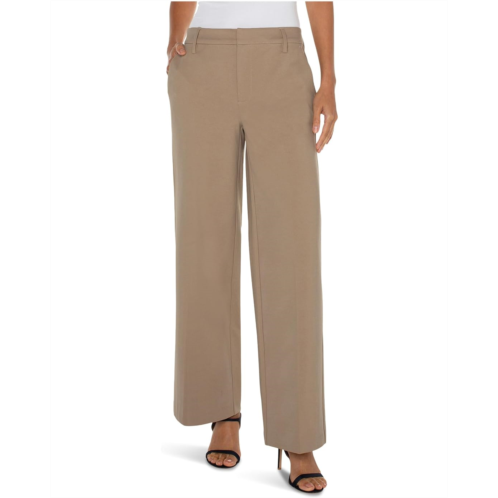 Womens Liverpool Los Angeles Kelsey Mid-rise Wide Leg Trousers