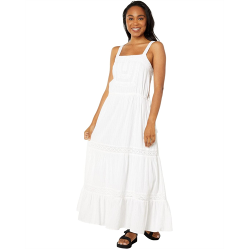 Lucky Brand Lace Tiered Maxi Dress