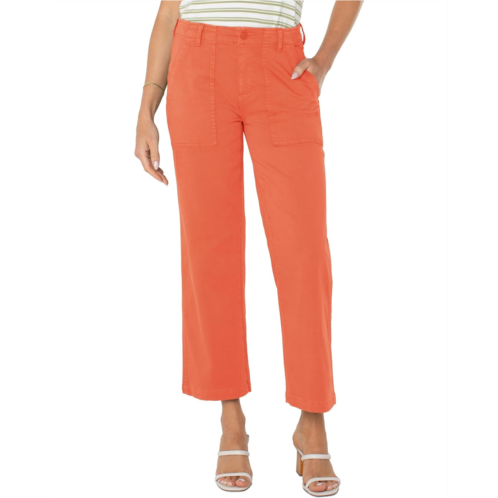 Womens Liverpool Los Angeles Cargo Wide Leg Crop