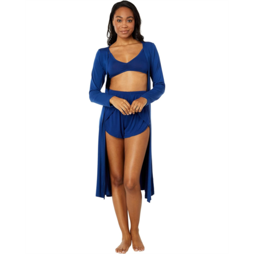 Kickee Pants Sleeping Bra, Tulip Shorts & Duster Robe Set