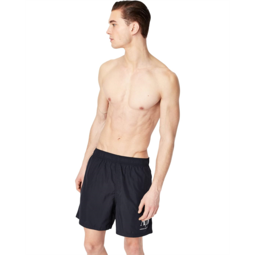 Mens Armani Exchange AX Logo Boxer Swimsuit