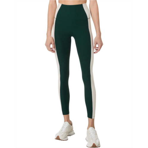 Womens Beyond Yoga Spacedye Vitality Color-Block High Waisted Midi Leggings