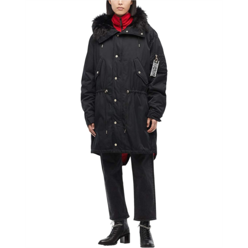 Versace Jeans Couture Warranty Patch Oversized Coat