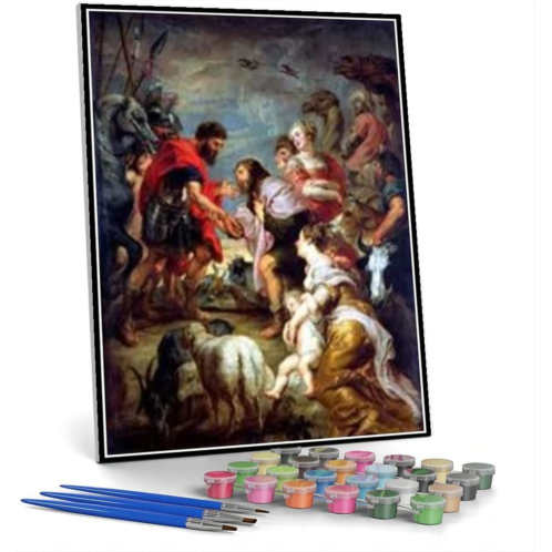 Hhydzq Paint by Numbers Kits for Adults and Kids The Regent Militant The Victory at Juelich Painting by Peter Paul Rubens Arts Craft for Home Wall Decor