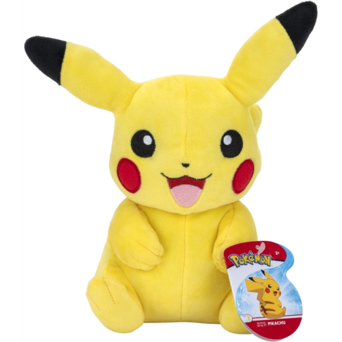 Pokemon Official & Premium Quality 8-Inch Pikachu - Adorable, Ultra-Soft, Plush Toy, Perfect for Playing & Displaying - Gotta Catch ?Em All, Yellow