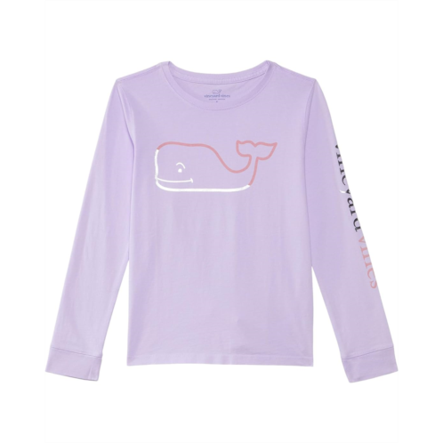 Vineyard Vines Kids Girls Foil Burgee Long Sleeve Tee (Toddler/Little Kid/Big Kid)