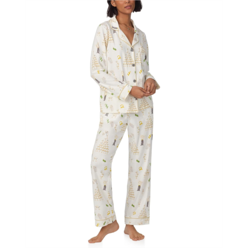 Womens Bedhead PJs Cotton Knit Long Sleeve Classic PJ Set