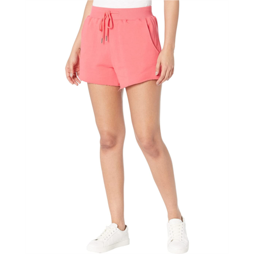 Blank NYC Solid French Terry Shorts with Elastic Waistband