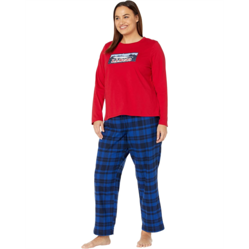 L.L.Bean Plus Size Camp Pajama Set