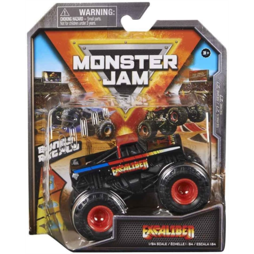 Monster Jam 2022 Spin Master 1:64 Diecast Truck with Bonus Accessory: Arena Favorites Excaliber