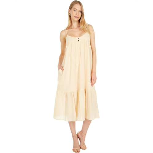 Lost Wander Sweet Lemon Pie Midi Dress