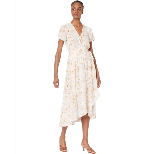 Saltwater Luxe Milly Recycled 3/4 Sleeve Wrap Dress