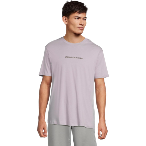 Mens Armani Exchange Logo Text Tee