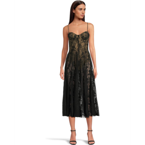 Womens Norma Kamali Underwire Midcalf Dress With Bodysuit