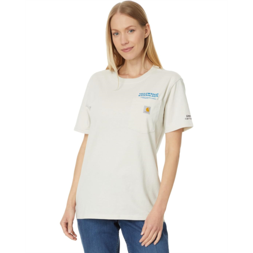 Womens Carhartt Loose Fit Heavyweight Short Sleeve Yellowstone National Park Graphic T-Shirt