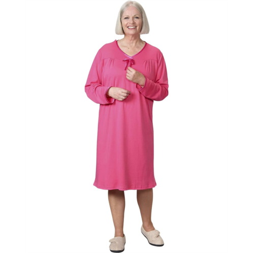 Silverts 26120 Ladies Open Back Nightgown Assisted Dressing Hospital Gown