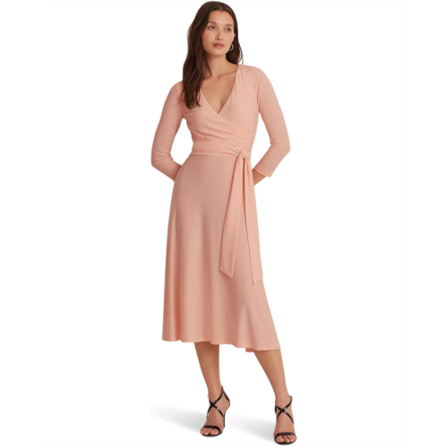 POLO RALPH LAUREN Womens Lauren Ralph Lauren Surplice Jersey Dress