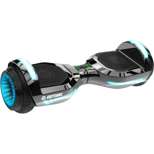 Gotrax Hoverboard with 6.5 LED Wheels & Headlight, Max 4/5/6Miles Range, 6.2mph Power by Dual 200W Motor, UL2272 Certified and 50.4Wh/65.52Wh/93.6Wh Battery Self Balancing Scooters