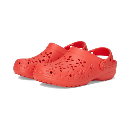 Crocs Kids Classic Clogs with Floral Cut Out Design (Little Kid/Big Kid)