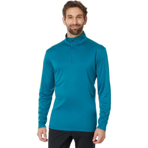 Mens Hot Chillys Peach Skins Solid Zip-T